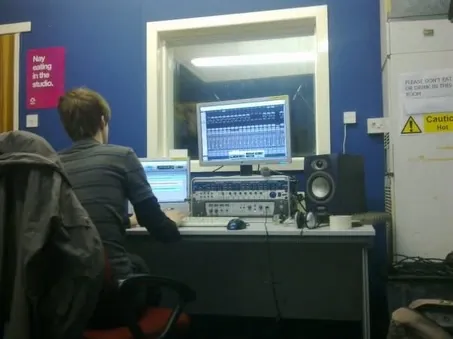A young Elliot at his first recording session in 2009