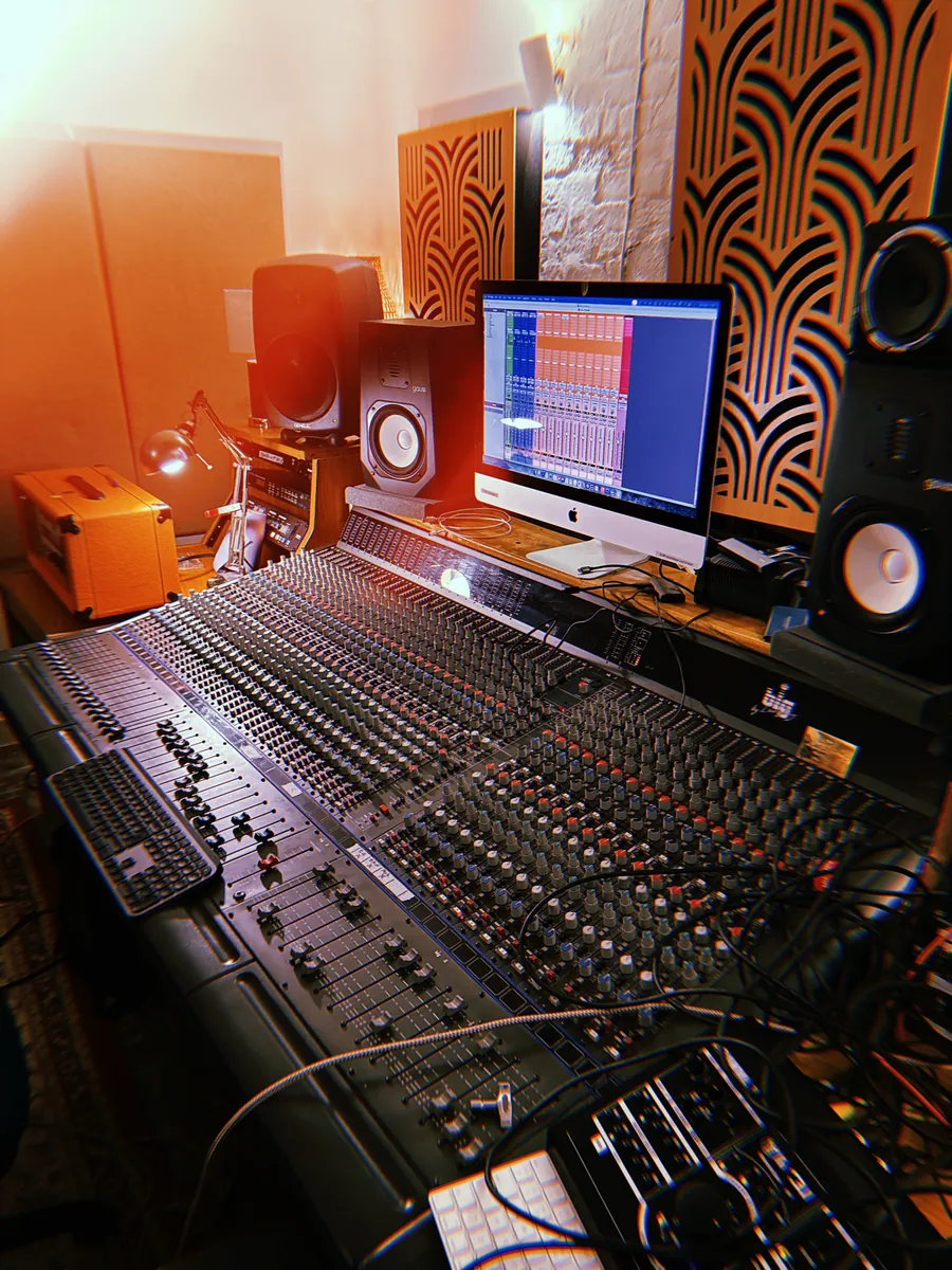 An Amek console at Louisiana Studio, Bristol